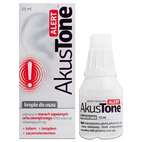 AKUSTONE ALERT ear drops 15 ml for pain, itching and redness