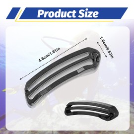 MBAIYO 12Pcs Backpack Webbing Strap Belt, Backpack Strap Clip Plastic Tri Glide Slide Buckles Backpack Belt Black Strap Clips for Bag Accessories Adjustment Repair