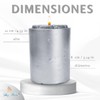 Velón Color Plata 500 grs | Potencializar rituales | Decoración