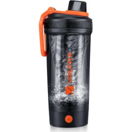 VOLTRX Electric Protein Shaker Bottle USB Rechargeable Mixer Cup 24oz