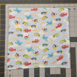 Handmade Baby Burp Cloth, Bib, and Lovey Set. Handmade. Planes