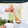 Bamboo Soup Ladle – Wooden Serving Spoon with Long Handle
