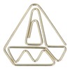 100pcs Metallic Paper Clips Golden Electroplating Process Anti Rust Paper