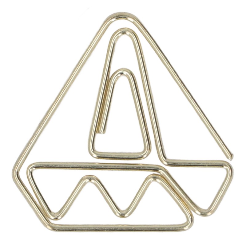 100pcs Metallic Paper Clips Golden Electroplating Process Anti Rust Paper