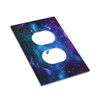 Ukutarly Galaxy Decorative Electrical Outlet Covers Space Blue Night Starry