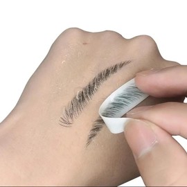 4D Hair-like Eyebrows Waterproof Water Transfer Stickers Makeup Eyebrow Tattoo Sticker Lasting False Eyebrow Patch Stickers