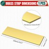 Uxney 3/16" x 3" x 8" Brass Bar Stock, 5x75x200mm