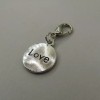 Pemby Studio LOVE Charm Zipper Pull Keychain Add On Clip