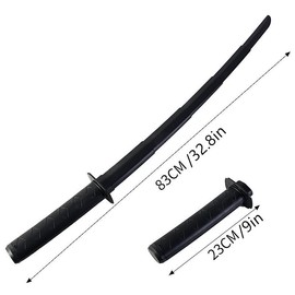 Hallowen 3Sets Green Hooded Cape Costume with Necklace and 32.8''Cosplay Scalable Plastics Sword For Men/Women and Chilldren (L)