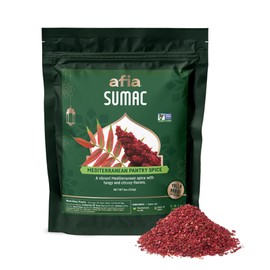 Afia - Ground Sumac Spice | Sumac Powder Pantry Spice for Middle Eastern Dishes, Meals and Cuisine | Premium Middle Eastern Spices (1pk, 8oz)