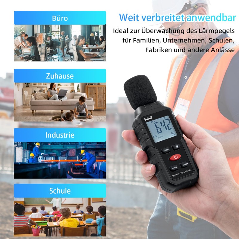 Mcbazel Digital Sound Level Meter Sound Level Meter with LCD