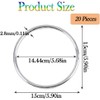 20Pcs Macrame Hoops Ring, BetterJonny 6 Inch Metal Craft Rings