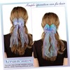 Sosoport 2pcs Mermaid Bow Hair Clips for Women Seashell Bowknot