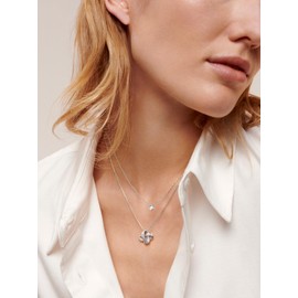 Infinity Love Knot Pendant, Dainty 925 Sterling Silver Necklaces For Women Trendy, Diamond Charm Simple Women Necklaces Friendship Necklace Appreciation Christmas Birthday Gifts For Mom Wife Grandma