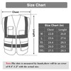 WORCBGIO Reflective Safety Vest with Pockets High Visibility Sliver Strip