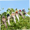 Jualyue Artificial Feather Birds Colourful Clip on Fake Foam Garden