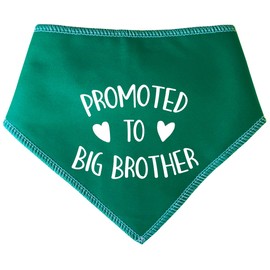 Spoilt Rotten Pets Green Promoted To Big Brother Dog Bandana - For Dogs Baby Showers & Announcement Gender Reveal (S2 Small Dogs Terrier, Shih-Tzu & Cockers)