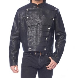 Costume Culture Men's Faux Leather Jacket with Zipper, Black, Standard