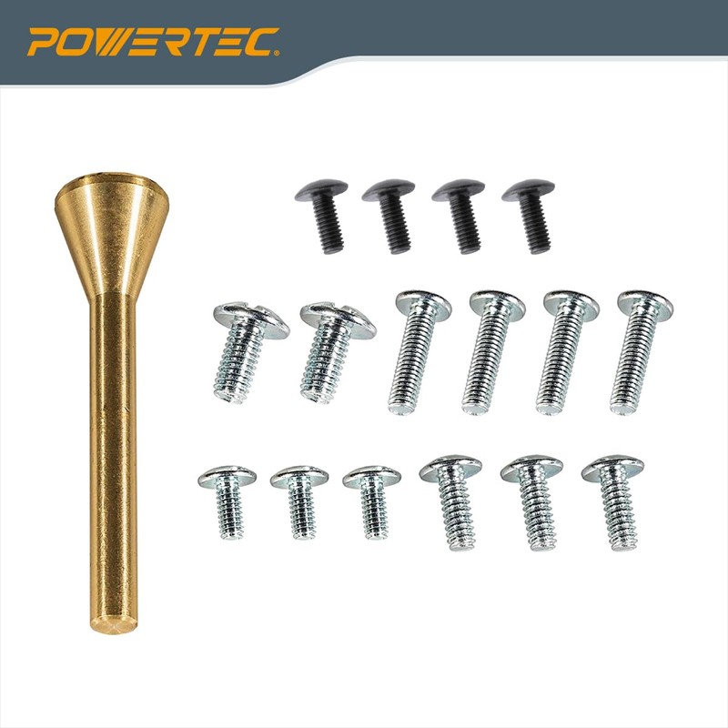 POWERTEC Router Base Plate Clear Acrylic 6-1/2" & 5/16" Thick