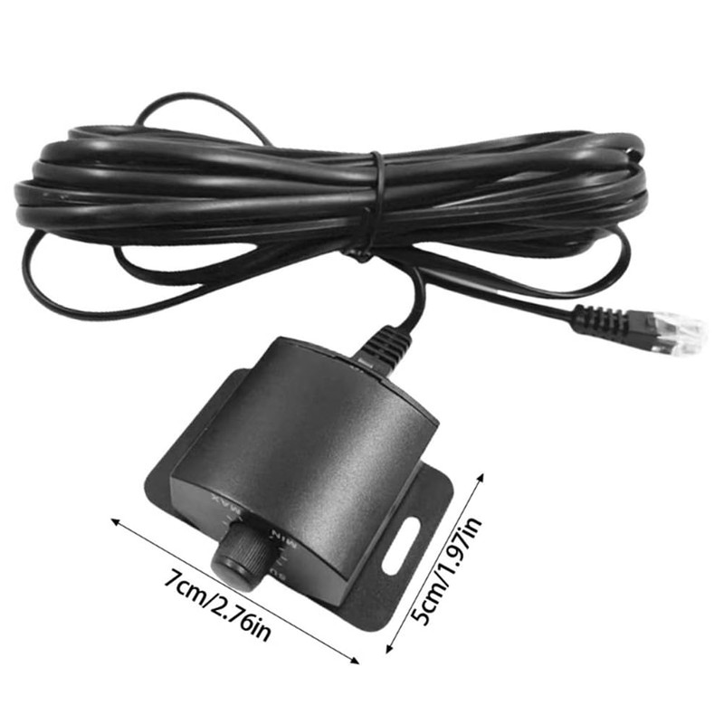 Vkyipg Car Amplifier Volume Control Cable with Stereo Bass Knob