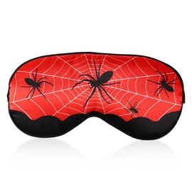 Spider Sleep Mask, Sleeping Supplies for Kids Eye Mask with Adjustable Strap Kids Eye Cover Child Eye Mask for Sleeping for Boys Girls Children Sleeping Travel Party Supply