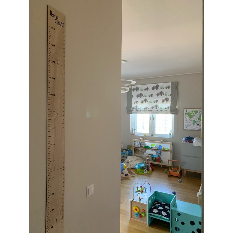 Ling-Luo 1 Set Height Ruler Wooden Ruler,Height Chart, Wooden Growth