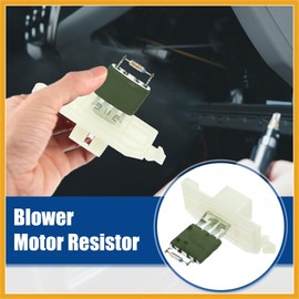 Partuto Blower Motor Resistor Replacement Fit for Ford Transit - Pack of 1 White Silver Tone Green Replacement