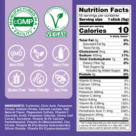 Venture Pal Sugar Free Electrolyte Powder Packets - Liquid Daily IV Drink Mix for Rapid Hydration & Party Recovery | 5 Vitamins & 7 Electrolytes| Keto Friendly | Non-GMO | Certified Vegan | 16 Sticks