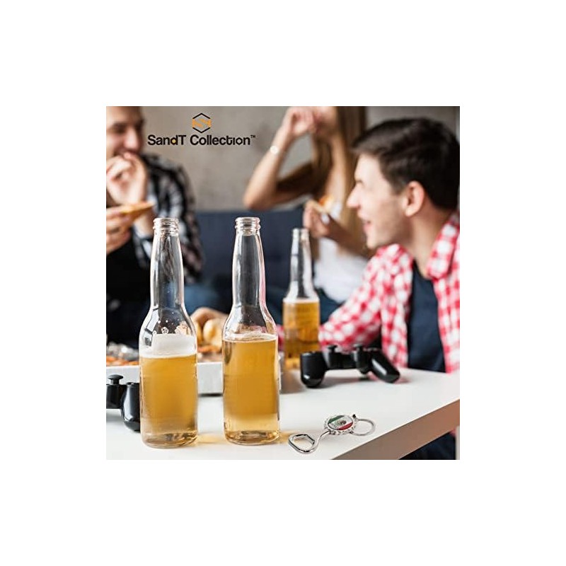 Llavero abrebotellas de 3 piezas con tapa de cerveza de