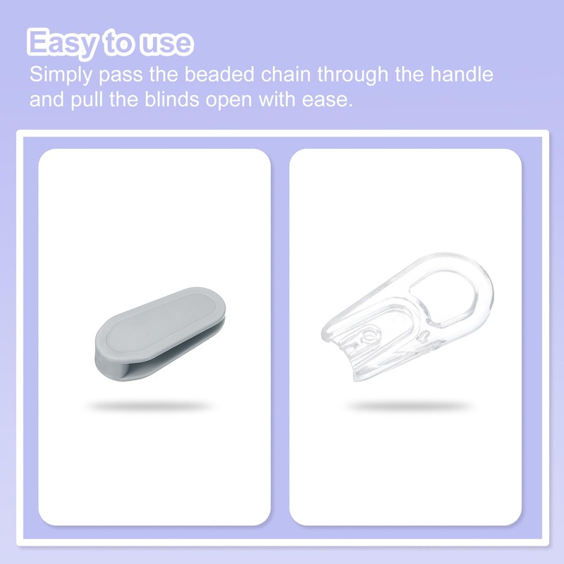 uxcell 4Pcs Blind Cord Weight, 88mm Curtain Blinds Handles Plastic