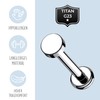 Stachelkleid Titanium Labret Circle Flat Internal Thread Flat Disc Lip