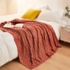 Aormenzy 50x60 Throw Blanket, Soft Cozy Acrylic Throw Blanket, Cable
