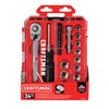 CRAFTSMAN Socket Set, Nano Metric, 3/8" Drive, 24Piece (CMMT12011)