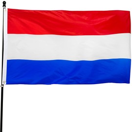 DANF Netherlands Flag 3x5 Ft Thick Polyester, Fade Resistant, Brass Grommets, Canvas Header Holland National Flags with 3 X 5 Feet