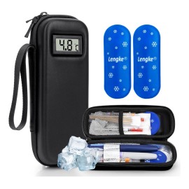 Hielera Para Insulina Estuche Para Insulina Práctico,negro