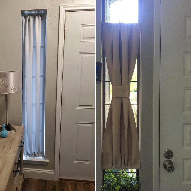 KXLife 2 Pack Smallest Spring Tension Curtain Rod for Narrow