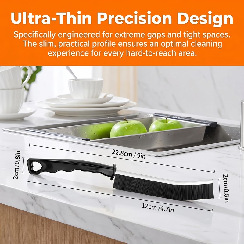 4Pcs Hard Bristle Crevice Cleaning Brush Grout Scrub Brushes Multifunctional