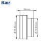 Kair Ducting Reducer 100mm to 80mm Duct Pipe Reduction Connector