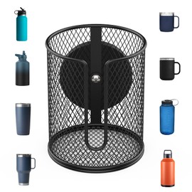 Magnetic Cup Holder, Fully Covered Anti-Fall Magnetic Drink Holder, Magnetic Cup Caddy, N38 Super Magnet Cup Holder for Tractor Mower School Bus on Ferrous Metal Surface, 3.14" Inner Diameter(1 Pack)