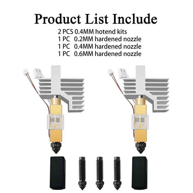 2PK 0.4MM CC2 Hardened Steel Ceramic Hotend for Centauri Carbon