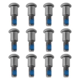 ECSiNG 12pcs Silver Hex Buttonhead Incision Kingpin Shoulder Screws M3 Axle Screw Compatible with Axial SCX10 AR44 Compatible with Capra F9 M3x4x10mm
