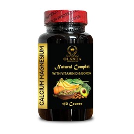 OLANTA TRADE SOLUTION Calcium Magnesium Vitamin D & Boron – Complete Mineral Blend for Everyday Nutrition - Energy & Immunity Support - High Absorption Mineral Blend - 1 Bottle 150 Capsules