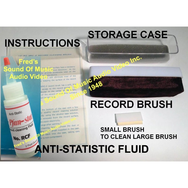 lebo discwasher Complete Record Cleaner Brush & Anti-Static Fluid Cleaning