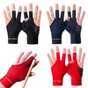 6 Pcs Billiard Gloves, 3 Fingers Pool Gloves Billiard Gloves,