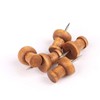 120 Pcs Wood Push Pins, Walnut, Standard, Wooden Thumb Tacks