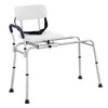 Sliding Tub Transfer Bench Shower Chair & Cut-Out Seat Reversible
