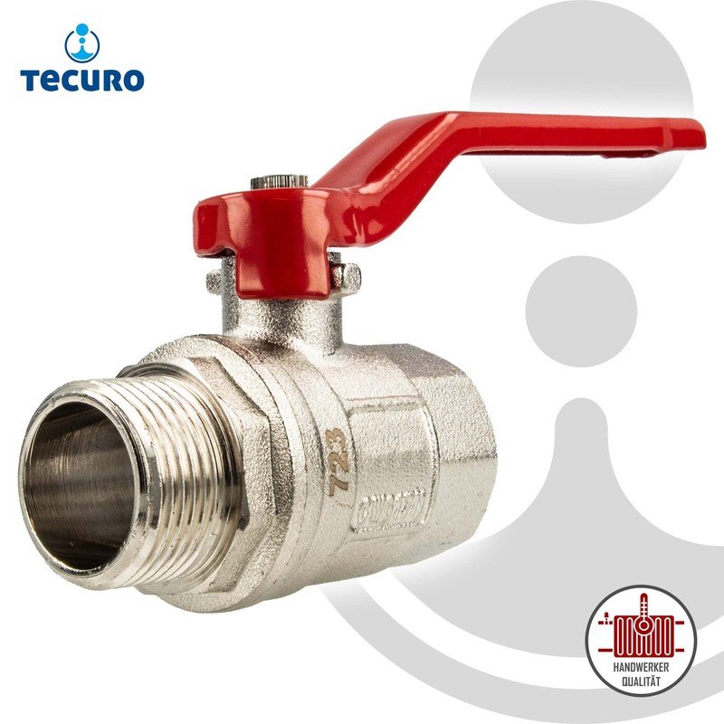 tecuro Ball Valve Internal x Male Thread G 1 Inch