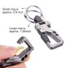 SJLAUX 2 Pcs Multi-tool Keychain, Zinc Metal Keyring with Bottle