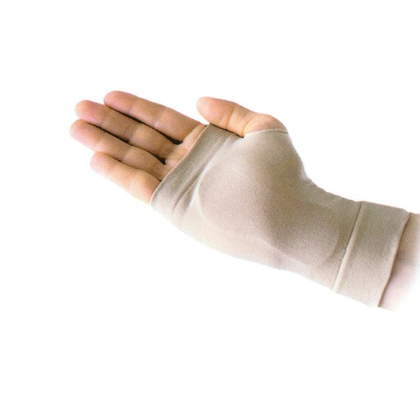 PDC Healthcare ORT4561 Wrist Hand Brace, Carpal Gel Sleeve, Right, Small/Medium, Natural