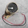 Motorcycle LED Tachometer Speed Meter 12V Universal Autocycle Accessory (Brass)